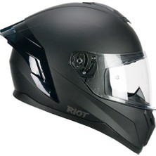 Cgm 330A Rıot  Sport Kapalı Kask Spoyler Siyah