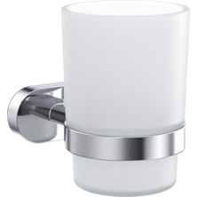 Line Bathroom Venüs Diş Fırçalık (Buzlu Cam) Krom