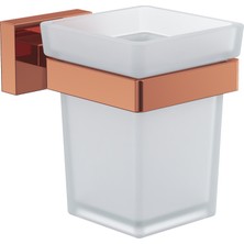 Line Bathroom Prime Diş Fırçalık (Buzlu Cam) Rose