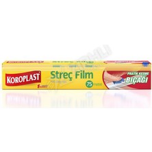2 Adet Koroplast Kesme Bıçaklı Streç Film 75 mt