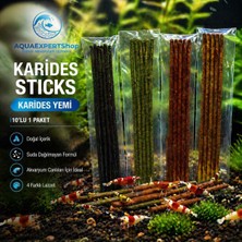 Aqua Expert Karides Sticks | Karides Yemi | 10’lu Paket | Doğal Besleyici Çubuk Yem | Özel Formül