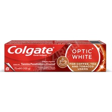 2 Adet Colgate Diş Macunu Optic White Kahve, Çay ve Tütün Kullananlar Için 75 ml