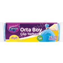 5 Adet Parex Güçlü Çöp Torbası Orta Boy