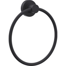 Line Bathroom Master Havluluk,yuvarlak 175 mm Mat Siyah