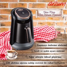 Arzum OK004 Okka Minio Türk Kahvesi Makinesi Taşma Önleyici Sistem, 4 Fincan Kapasiteli, Bakır