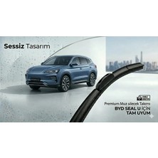 Silbak -  Byd  Seal U Dmi / Ev  - Muson Pro Silecek Takımı -Sessiz Tasarım - Uzun Ömür - Orjinal Geçme Sistem - 2023-2026 - SB2518C