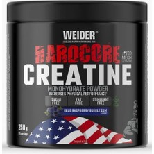 Weider Hardcore Creatine Monohydrate Powder 250G - Blue Rasperry Bubble Gum