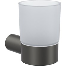 Line Bathroom Opal Diş Fırçalık (Buzlu Cam) Mat Antrasıt