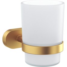 Line Bathroom Venüs Diş Fırçalık (Buzlu Cam) Mat Altın