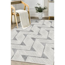 Lioara Home Çizgi Modern Dijital Baskı Halı |  Yıkanabilir Kaymaz Taban Salon & Yatak Odası Halısı