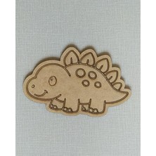 Özbience Ahşap Dinozor Boyama Figürü Seti, Okul Öncesi Etkinlik, 12X16 Cm, 5 Adet