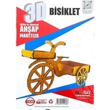 Özbience 3D Ahşap Bisiklet Maket Hobi ve Eğlence Için Süs Aracı