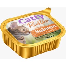 Catty Bistro Mousse Somonlu Yetişkin Kedi Konservesi 40 gr