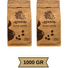 Riovista Öğütülmüş Filtre Kahve - %100 Arabica, Taze Kavrulmuş, Premium Lezzet 1000GR