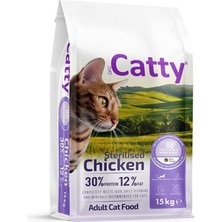 Catty Tavuklu Kısırlaştırılmış Yetişkin Kedi Maması 15 kg