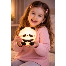 Linalp Silikon Panda Gece Lambası Şarjlı LED Çocuk ve Bebek Odası Uyku Lambası Dekoratif Masa Lambası 960054365724 Masa ve Gece Lambası