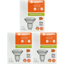 Avarson (3 Adet) Ledvance 4,5W Ilık Beyaz (4000K) Dim Edilebilir GU10 Duylu Cam Spot Ampul
