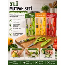 Generic 3’lü Mutfak Seti – Makas, Bıçak ve Soyacak