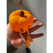 Linalp Silikon Balkabağı Gece Lambası Şarjlı LED Çocuk Bebek Odası Uyku Lambası Dekoratif Masa Lambası Mini 9600321235894 Masa ve Gece Lambası