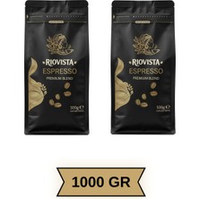 Riovista Premium Espresso Çekirdek Kahve 1000 gr - Yüksek Gövde, Düşük Asidite, Yoğun Lezzet