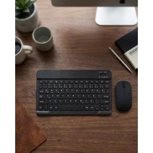 Fta Ticaret Wireless Klavye Mouse Seti Bluetooth Bağlantılı Ince Tasarım Sessiz Kullanım