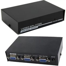 Ett 2 Port 250 Mhz VGA Splitter Dağıtıcı