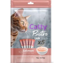 Catty Bistro Somonlu Yetişkin Kedi Krema Ödülü 5 x 14 gr