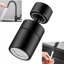 Ett SN-29318 Çift Hız Ayarlı Siyah Musluk Başlığı