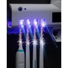 Selfbuysell Manyetik Duvar Tipi Uv Hijyenik Diş Fırçası Tutucu
