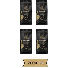 Riovista Premium Espresso Çekirdek Kahve 2000 gr - Yüksek Gövde, Düşük Asidite, Yoğun Lezzet