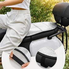 Multi Trendy Motosiklet Scooter Sele Güneşlik Kılıfı Isı Yansıtıcı Su Geçirmez Koltuk Örtüsü Sele Pedi