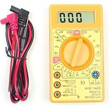 Cekar Store DT-830D Dijital Multimetre(Avometre) - Sarı Ölçü Aleti