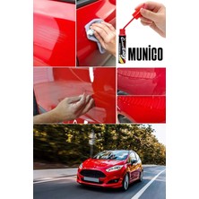 Munico 2 Adet Metalik Kırmızı Araç Rötuş Kalemi Kaporta Çizik Kaporta Onarım Boya Kalemi Her Koda Uygun