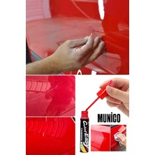 Munico 2 Adet Kırmızı Araç Çizik Giderici Rötuş Kalemi 5 ml Metalik Kırmızı Kaporta Tampon Onarım Boya Rötuş
