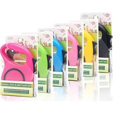 Cekar Store Busstier Köpekler Için Premium 5 Metre Tuş Kontrollü Makaralı Tasma Kayışı - Dayanıklı, Ayarlanabilir 5 mt (Sarı)