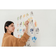 Özbience Çocuklar Için Büyük Harf Öğrenme Yazı Tahtası 100X70CM