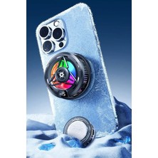 Özbience Rgb LED Telefon Soğutucu, Manyetik Yarı Iletken Magsafe Uyumlu Fan
