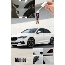 Munico Beyaz Oto Rötuş Kalemi 5 ml Kaporta Çizik Giderici Tampon Onarıcı Fırça Boya Kaporta ve Tampon Pro