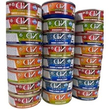Cekar Store Konserve Yetişkin Kedi Maması Yaş Kedi Maması Karışık Paket 24X70GR