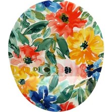 Cekar Store Suluboya Çiçek Desenli Bilek Destekli Mouse Pad