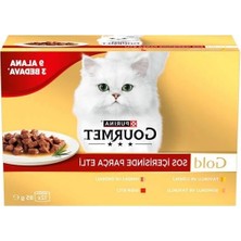 Cekar Store Gold Parça Sığır Etli Yaş Kedi Maması Multipack 85 Gr. (12 Al 9 Öde)