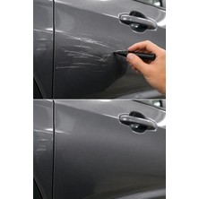 Munico 2 Adet Gri Oto Rötuş Kalemi 5 ml Kaporta Çizik Giderici Tampon Onarıcı Fırça Boya Kaporta Tampon