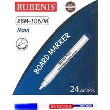 Rubenis Küçük Boy Tahta Kalemi Mavi 24'lü Set, Yaratıcı ve Eğlenceli Çizimler
