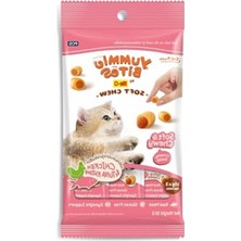 Cekar Store Yummıe Bıtes Yumuşak Çığnenebılır Kedı Ödülü Tavuk ve Çızgılı Orkınos Aromalı