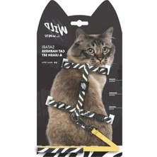 Cekar Store Wild Safari Kedi Göğüs Tasması Set