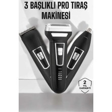Aczagül Butik 3 Başlıklı Profesyonel Tıraş Makinesi