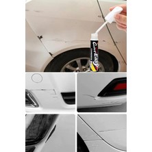 Munico 2 Adet Araç Oto Rötuş Kalemi 5 ml Metalik Beyaz Kaporta Tampon Çizik Dayanıklı Boya Metalik Beyaz