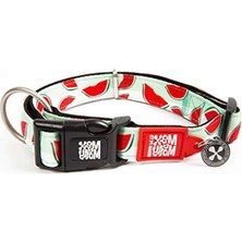Cekar Store Max & Molly Urban Pets Original Serisi Akıllı Künyeli Köpek Boyun Tasması (S, Karpuz)