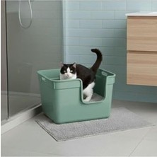 Cekar Store Tanos Yarı Açık Kedi Tuvaleti 54X40X32 - Yeşil