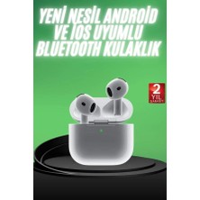Aczagül Butik Yeni Nesil Bluetooth Kulaklık Beyaz Çağrı Cevaplayabilen Kablosuz